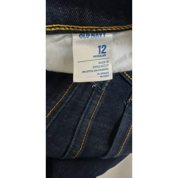 Y2K Early 2000s Old Navy Low Rise Dark Wash Boot Cut/ Flare Jeans - Picture 6 of 10